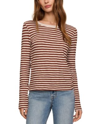 Junie Cotton Stripe Long Sleeve Tee