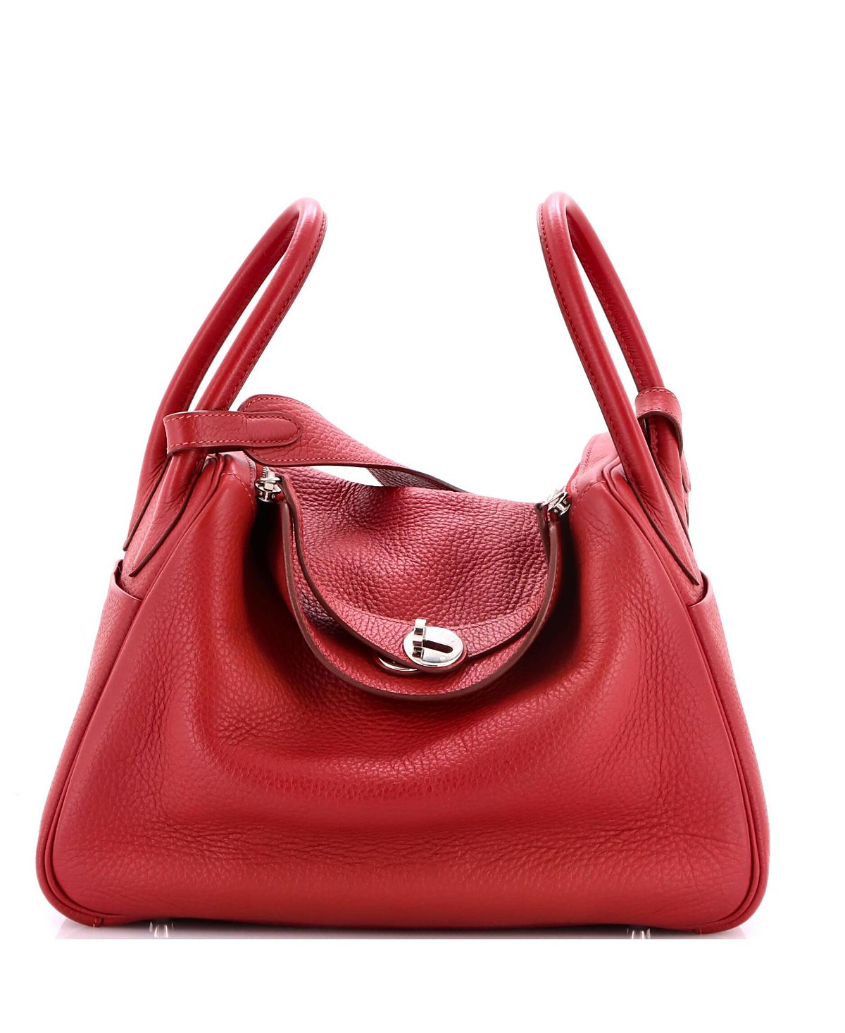 Pre-Owned HERMES Lindy 30 Leather Shoulder Bag