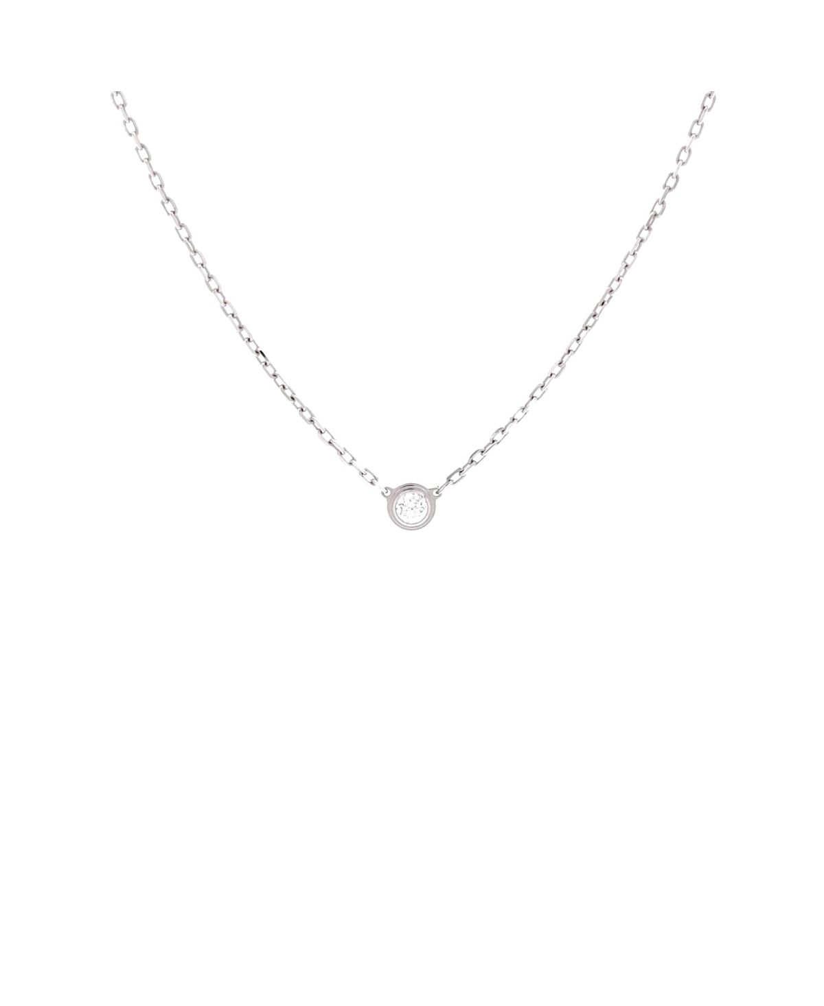 Pre-Owned Cartier Small Cartier D'Amour Pendant Necklace 18K White Gold with Diamond
