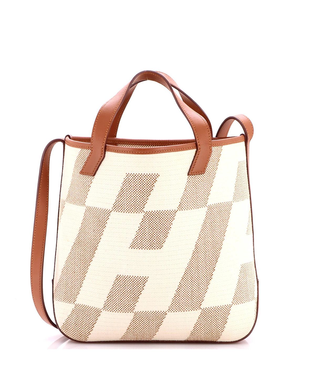 Pre-Owned HERMES Cabas H en Biais Canvas & Leather Tote