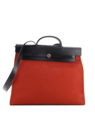 39 Herbag Zip Leather and Toile