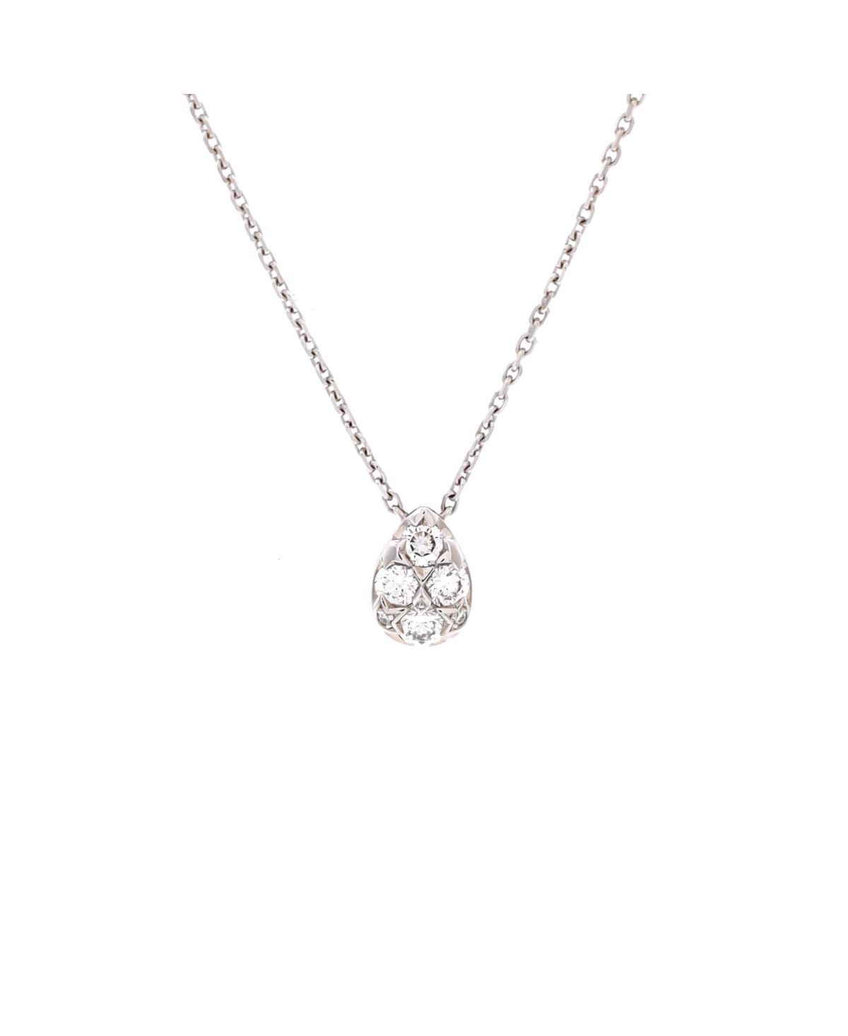 Pre-Owned Cartier Etincelle de Cartier Teardrop Pendant Necklace 18K White Gold and Diamonds