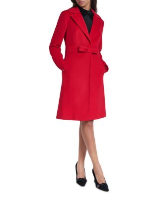 Wool Blend Bow Waist Coat