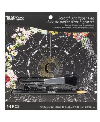 Celestial Scratch Art Paper Pad, Ages 13+