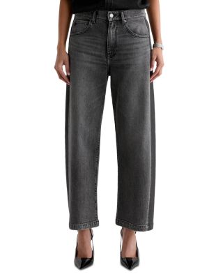 Hattie High Rise Ankle Barrel Jeans in Tuxedo
