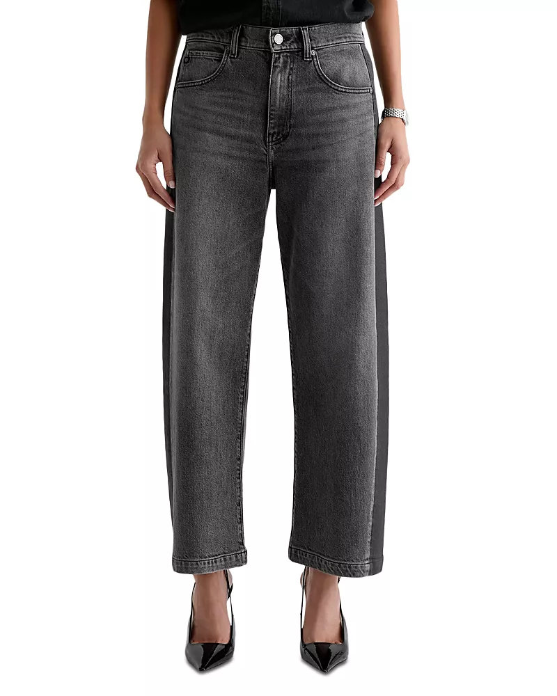 Ag Hattie High Rise Ankle Barrel Jeans in Tuxedo