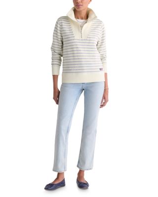 DC Striped Quarter Zip Sweatshirt