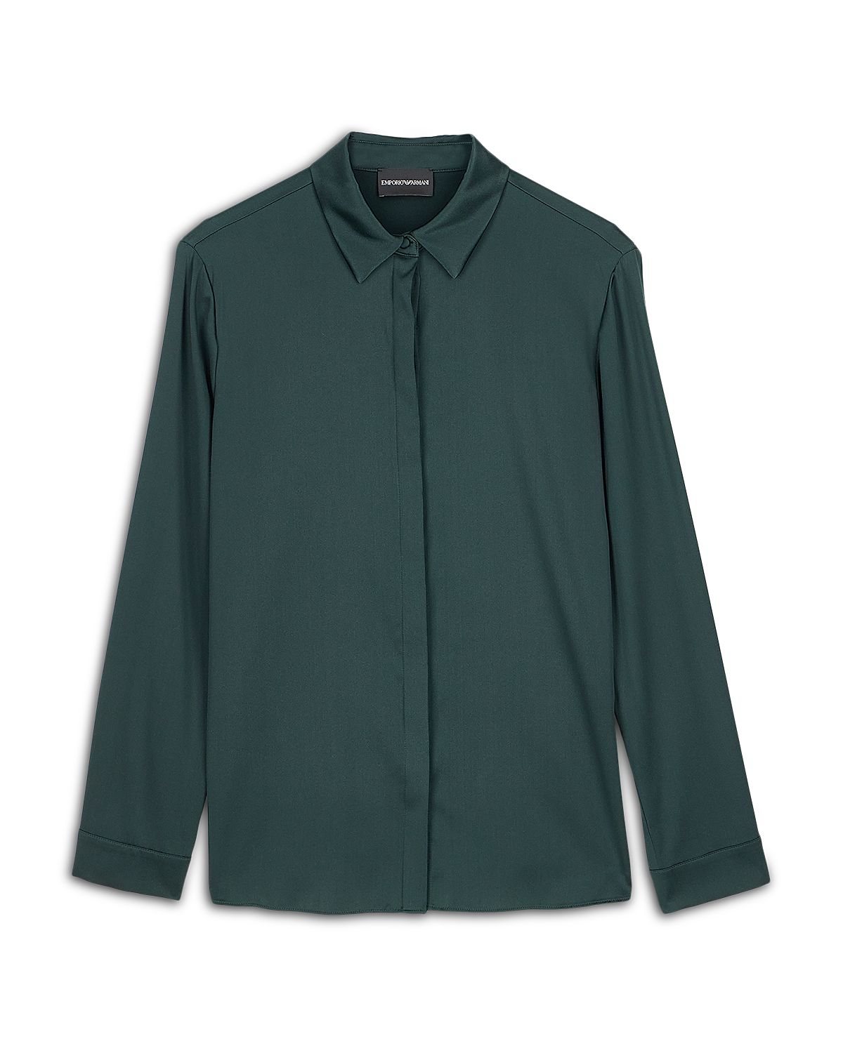 Emporio Armani Silk Stretch Satin Shirt