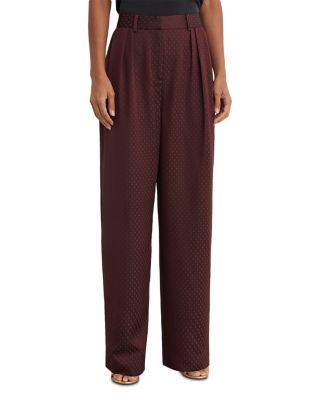 Tilly Jacquard Wide Leg Pants 