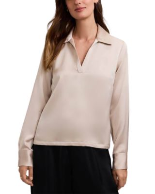 Talia Long Sleeve Polo Top