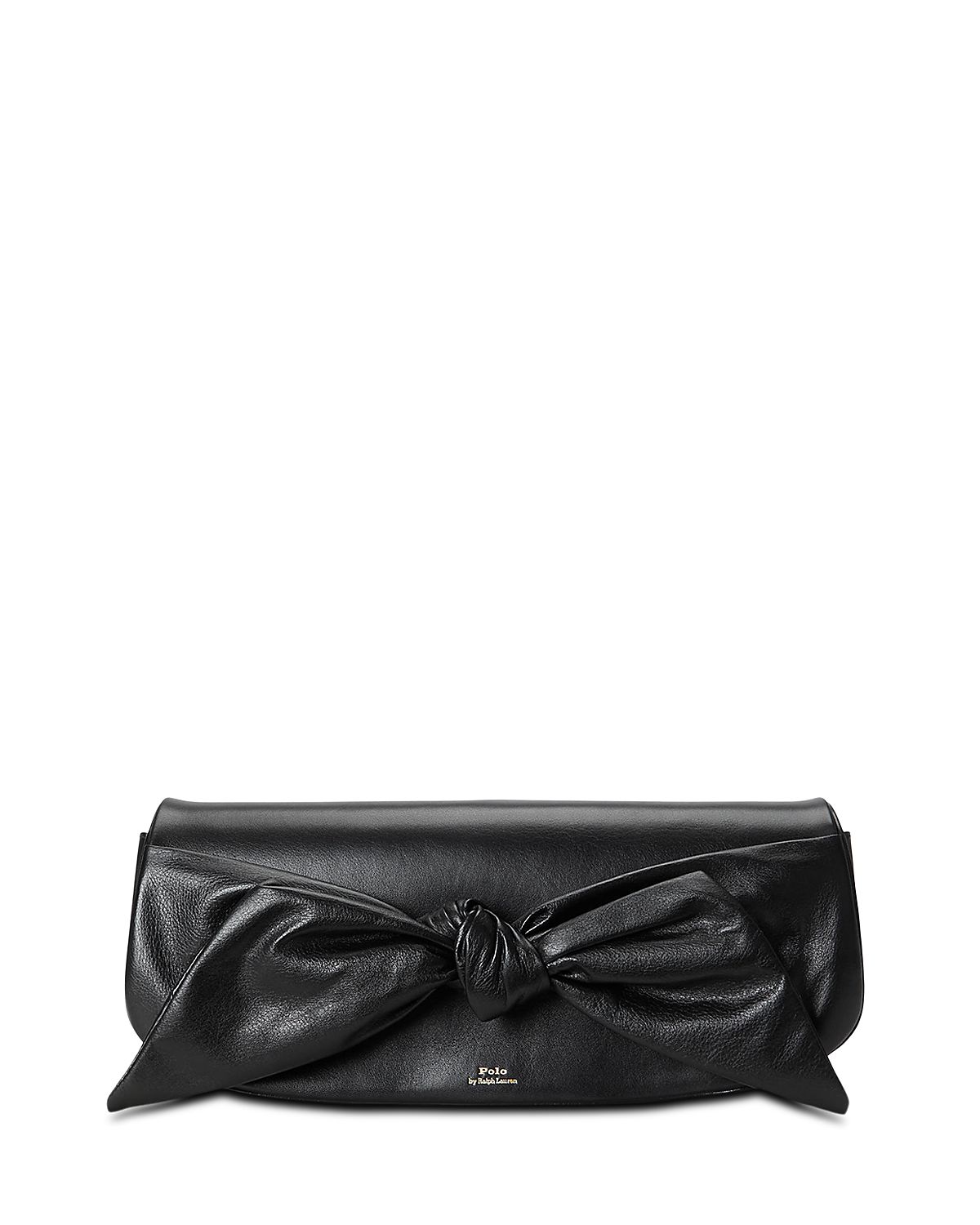 Polo Ralph Lauren Bellport Leather Bow Long-Flap Clutch