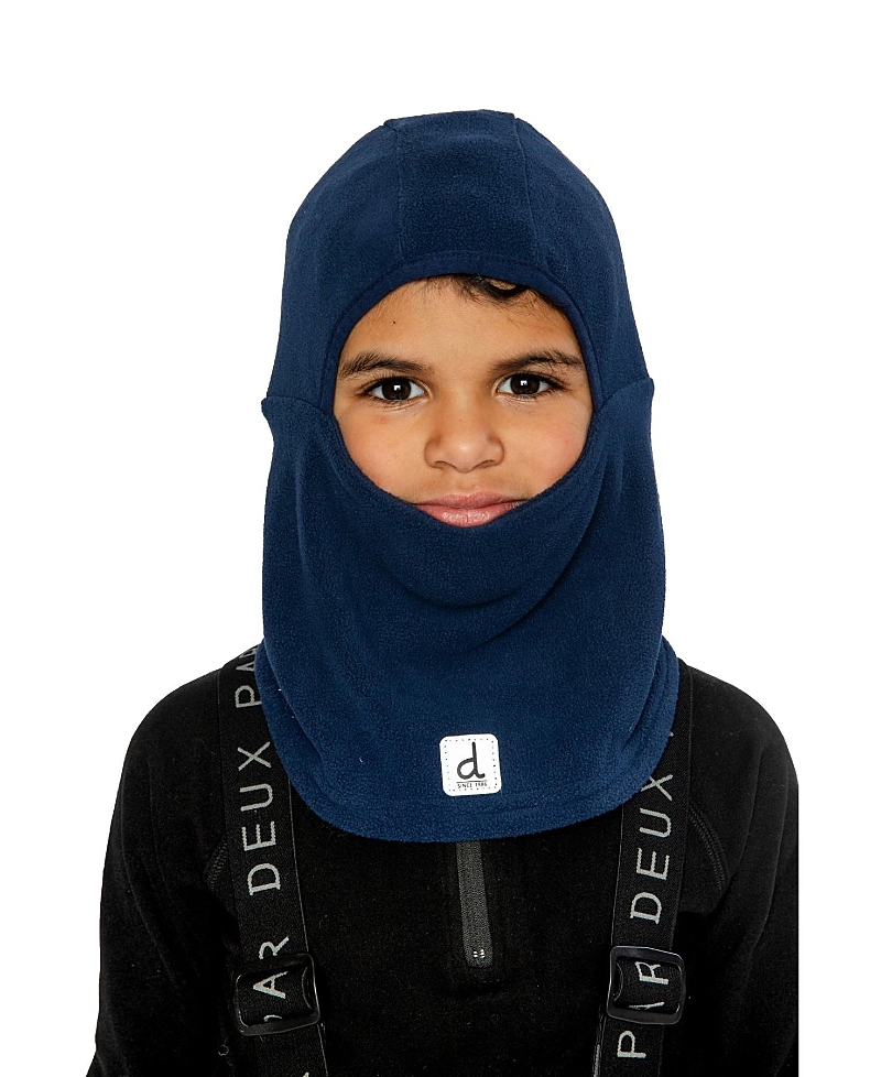 Deux par Deux Unisex Stretchy Polar Fleece Helmet Compatible Balaclava - Little Kid, Big Kid