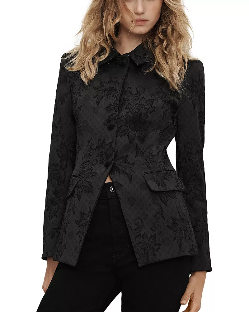 Veronica Beard Bodie Floral Long Sleeve Jacket