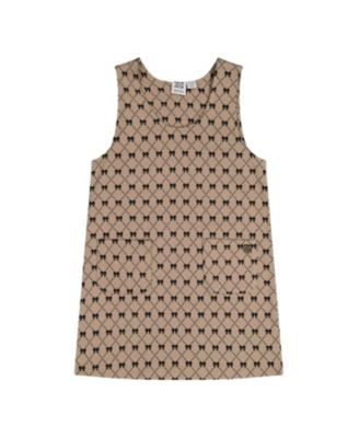  Girls' Bow Tie Jacquard Front Pocket Jumper - Big Kid