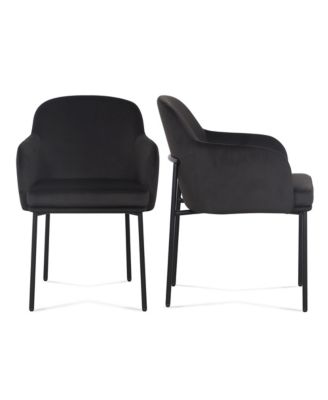  Sydney Performance Velvet Armchair, Set of 2