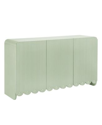  Dahlia Fluted and Scalloped Sideboard Storage Cabinet