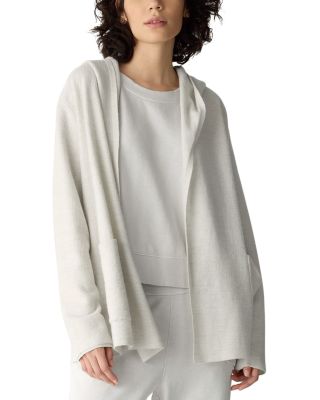 Felted Wool Hooded Cardigan Sweater