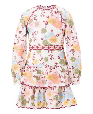 Girls' Penelope Cotton Embroidered Mini Dress - Little Kid, Big Kid