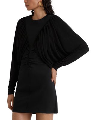 Imogen Draped Round Neck Mini Dress