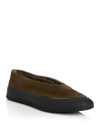 Women's Apres Ski Shearling Lined Ballet Flats