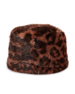 Faux Fur Pillbox Hat - Exclusive