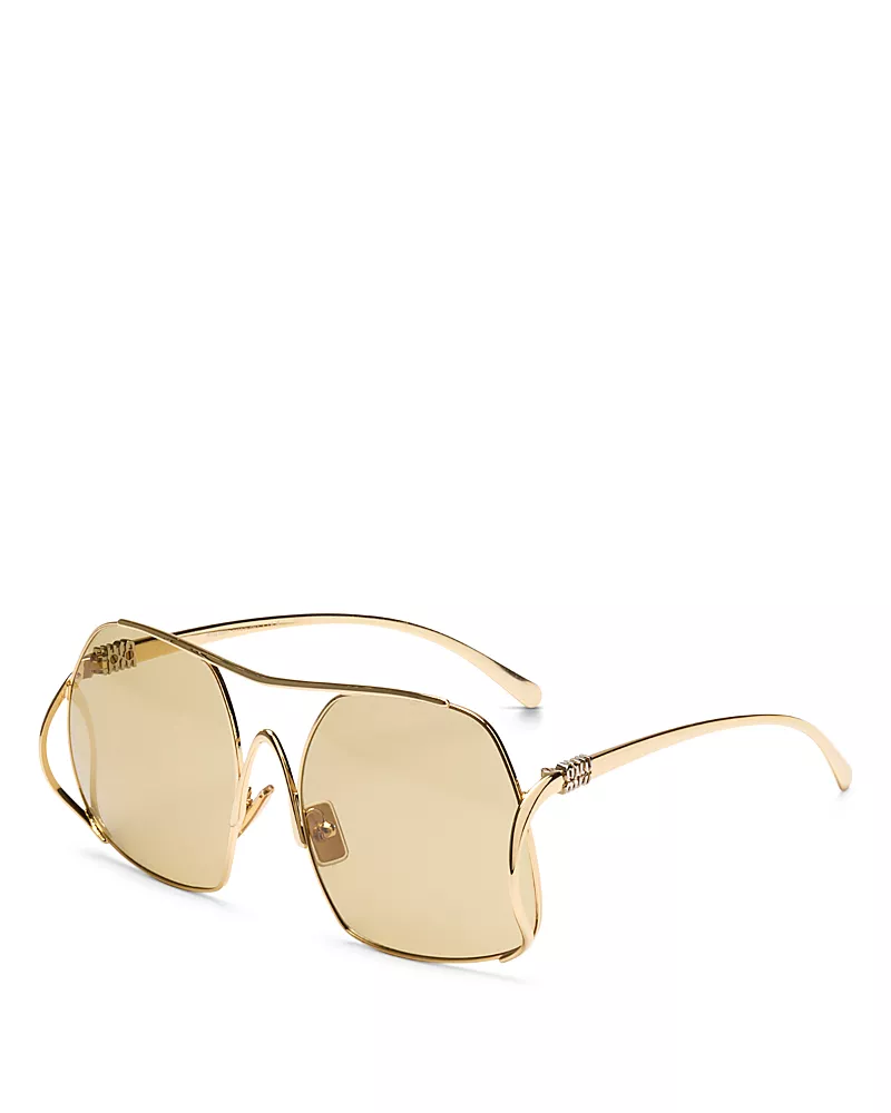 Miu Miu Aviator Sunglasses, 57mm