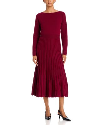 Miller Boat Neck Ribbed Sweater Dress