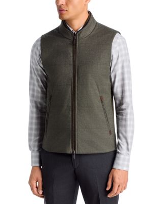 Wool Stretch Flannel Channel Quilt Vest