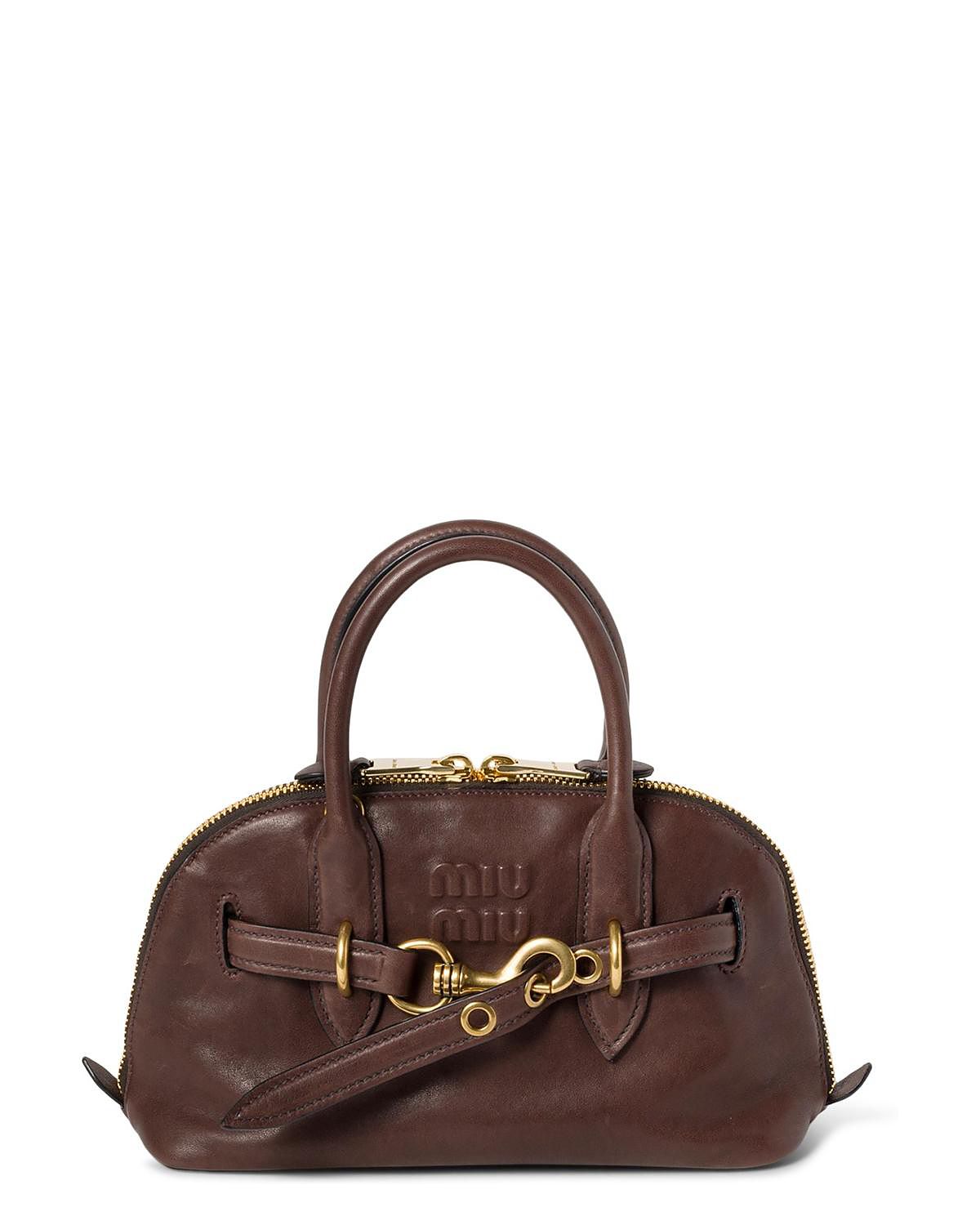 Miu Miu Aventure Nappa Leather Top-handle Bag