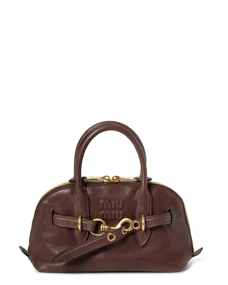 Miu Miu Aventure Nappa Leather Top-handle Bag