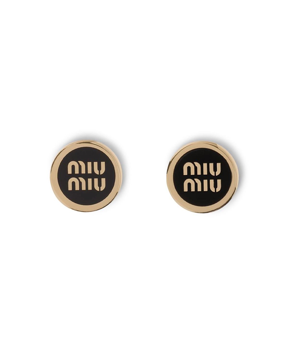 Miu Miu Enameled Metal Earrings
