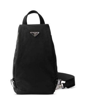Re-Nylon and Saffiano Leather Backpack