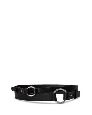 Leather O-Ring Stacked Wide Belt