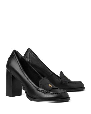 Women's Vintage Leather Heeled Loafers