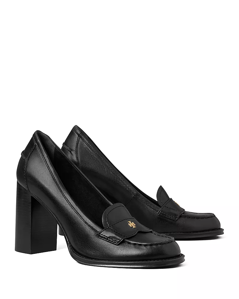 Tory Burch Women's Vintage Leather Heeled Loafers