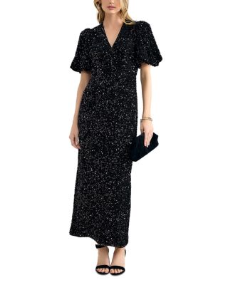 Elaina Sequin Maxi Dress