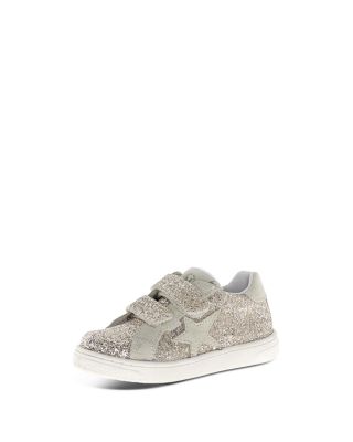 Girls' Pinn VL Metallic Leather Star Sneakers – Toddler, Little Kid
