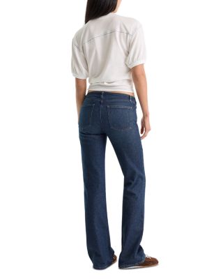 Ghost Waist Low Rise Bootcut Jeans in Indigo 1329 - thumbnail 4