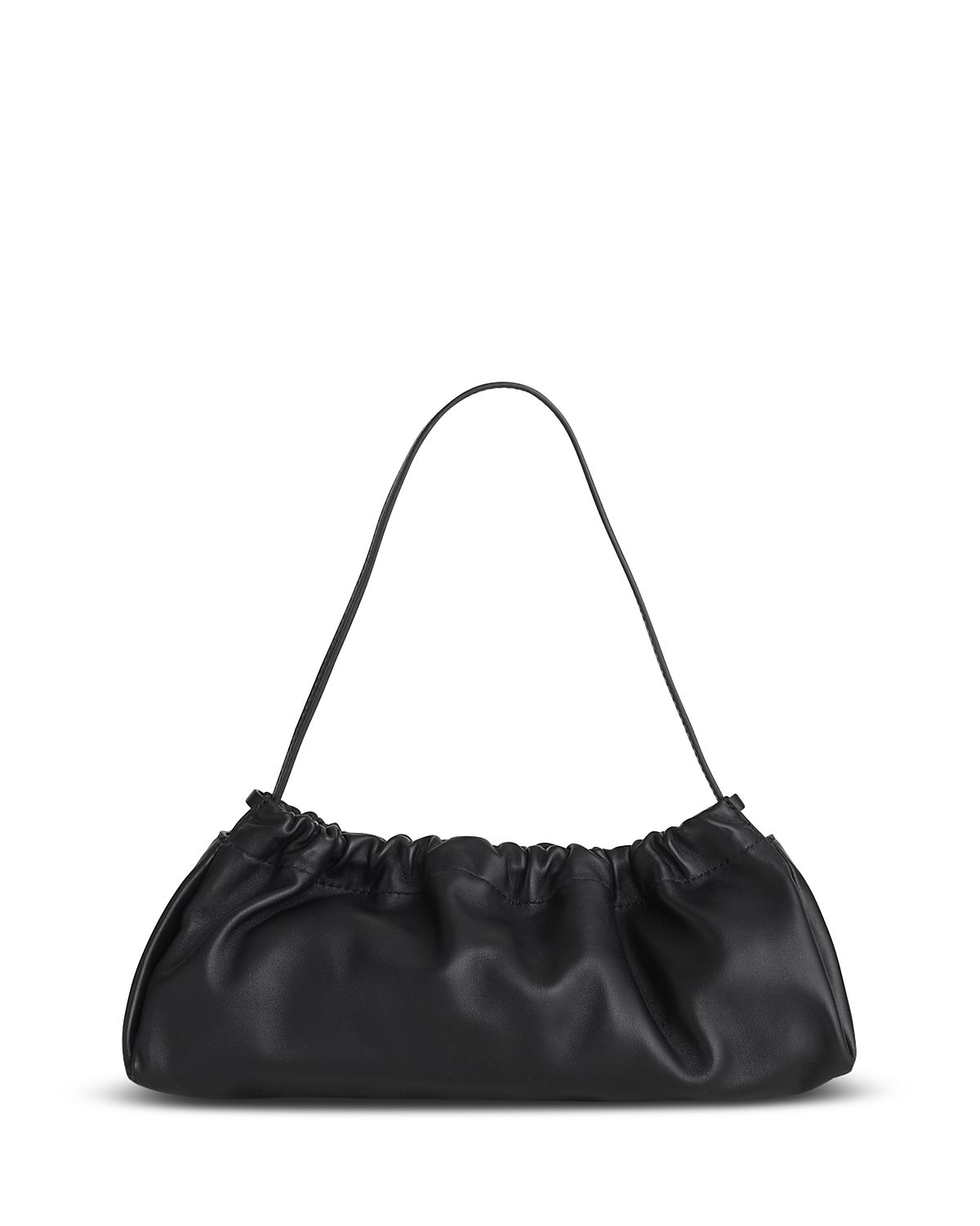 Madewell Ruched Leather Convertible Clutch