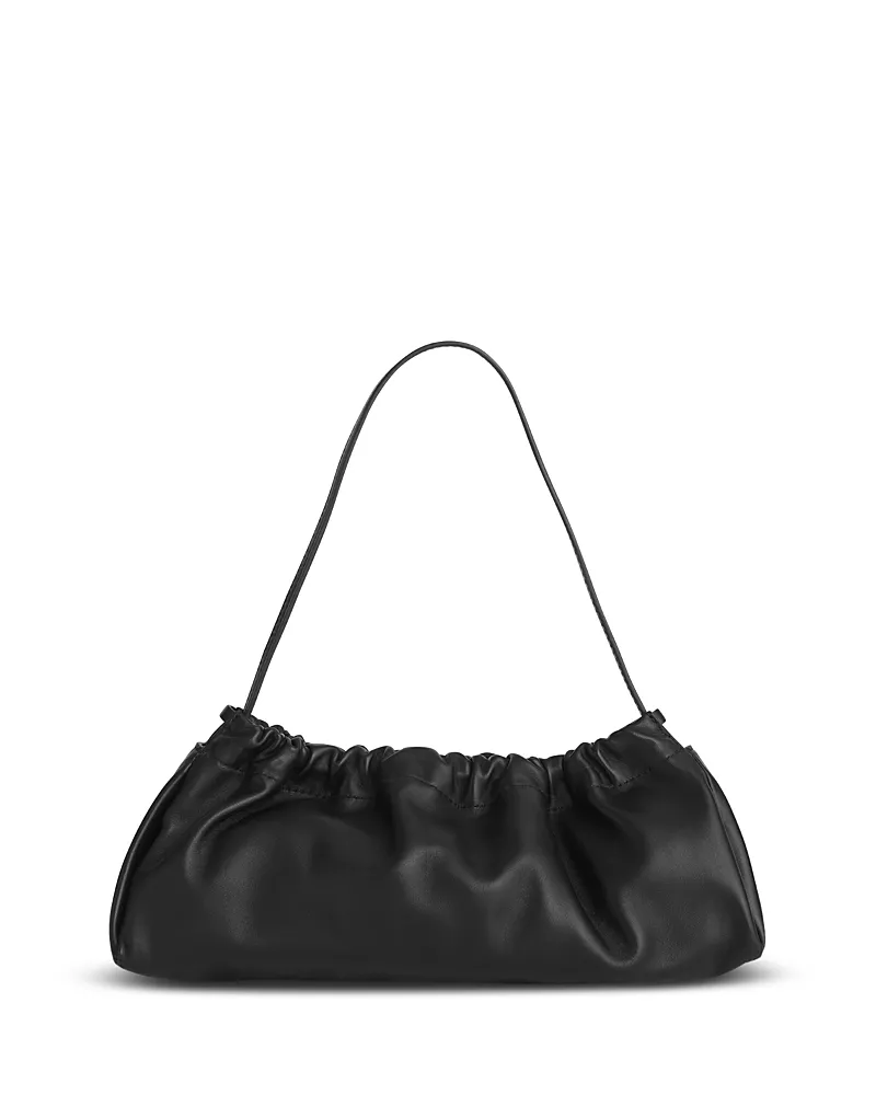 Madewell Ruched Leather Convertible Clutch