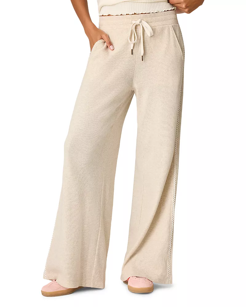 Pj Salvage Rue Heather Oatmeal Lounge Pants