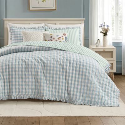 Gingham & Stripe Reversible Quilt Collection