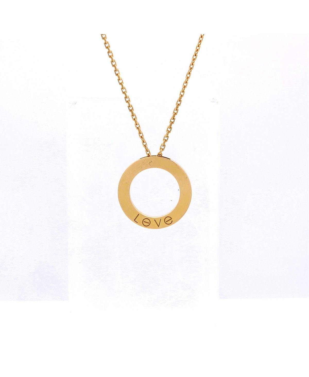 Pre-Owned Cartier Love Pendant Necklace 18K Gold, 16.75