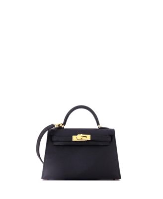 Kelly 20 Handbag Black Epsom with Gold Hardware