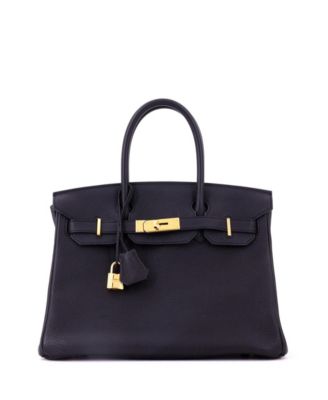 Birkin 30 Handbag Black Togo with Gold Hardware