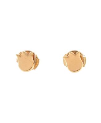 Tulip Flower Stud Earrings 18K Rose Gold