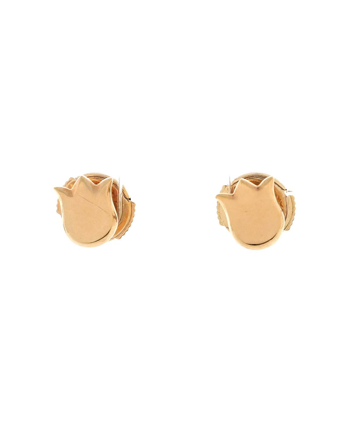 Pre-Owned Cartier Tulip Flower Stud Earrings 18K Rose Gold