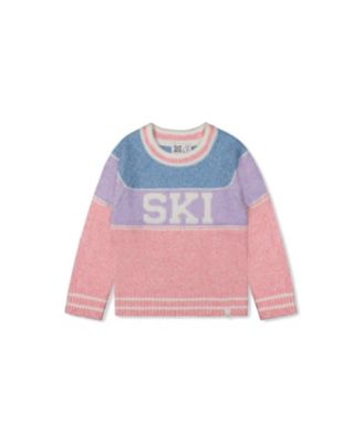 Girls' Ski Jacquard Colorblock Sweater - Little Kid, Big Kid