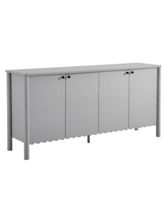  Emmeline 66" 4-Door Scalloped Sideboard Cabinet