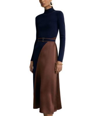 Mixed Media Midi Dress